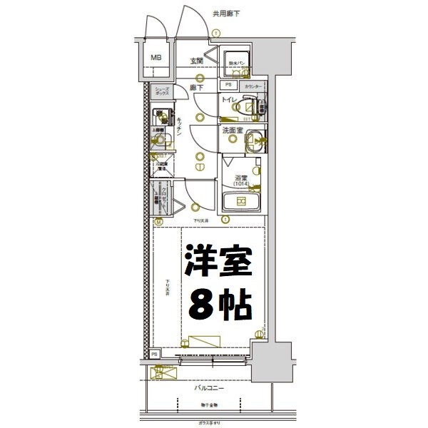 CREST TAPP新栄 間取り図