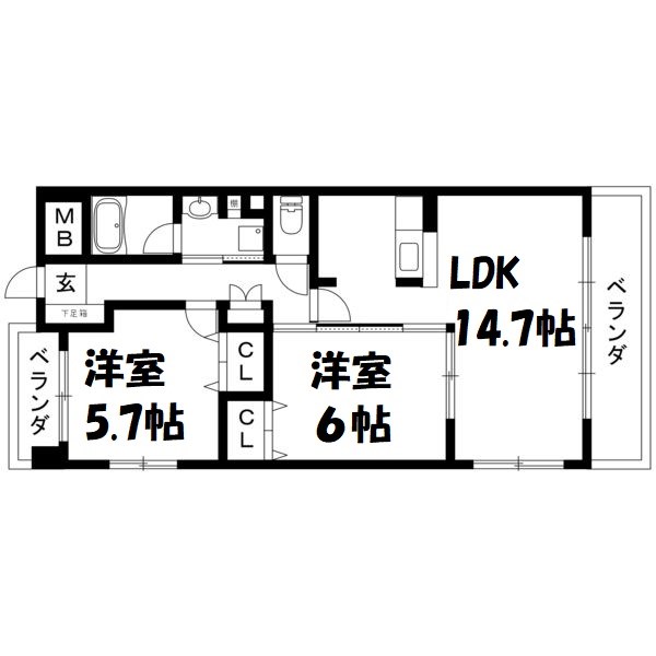 サンマール鳥居通 間取り図