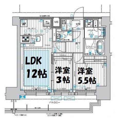 プレサンスレイズ千種今池Ⅱ 間取り図
