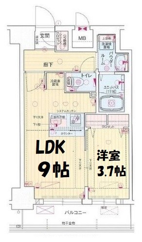 プレリス花の木オルディア 間取り図