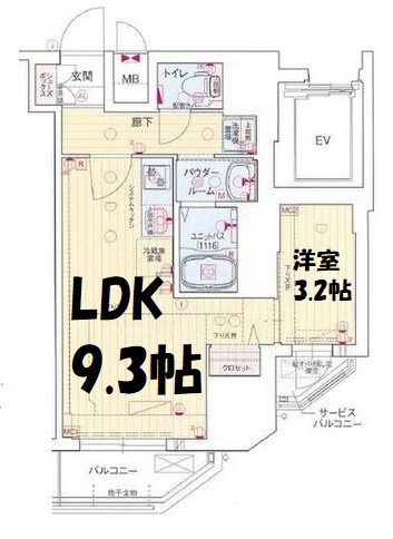 プレリス花の木オルディア 間取り図