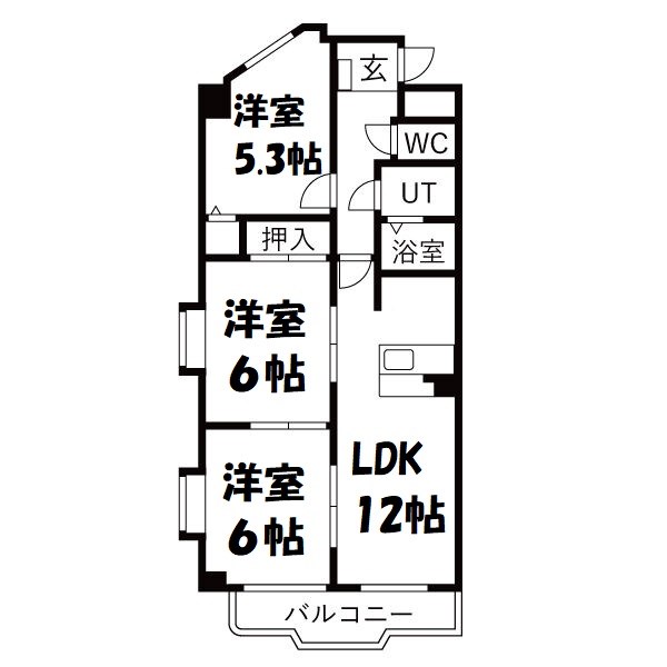 パラディーソ白壁 間取り図