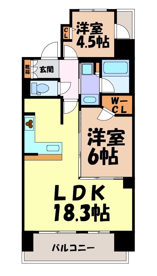 プレサンスグラン栄THE　TOWER 間取り図