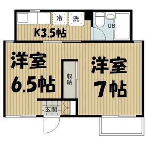 コーポ明和 間取り図