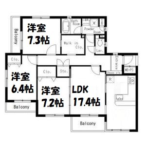 ラフィネメゾン瑞穂 間取り図