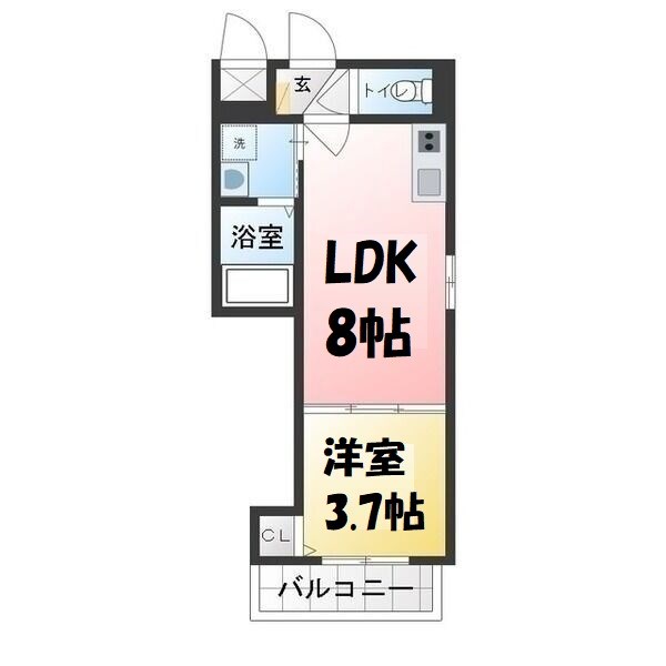 クラール川名 間取り図