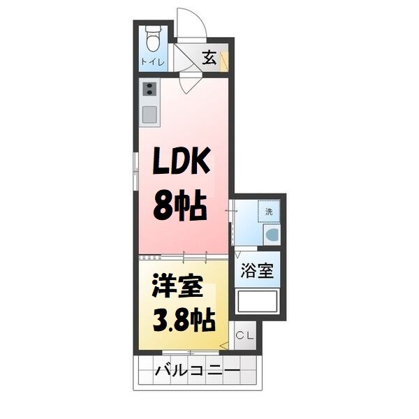 クラール川名 間取り図