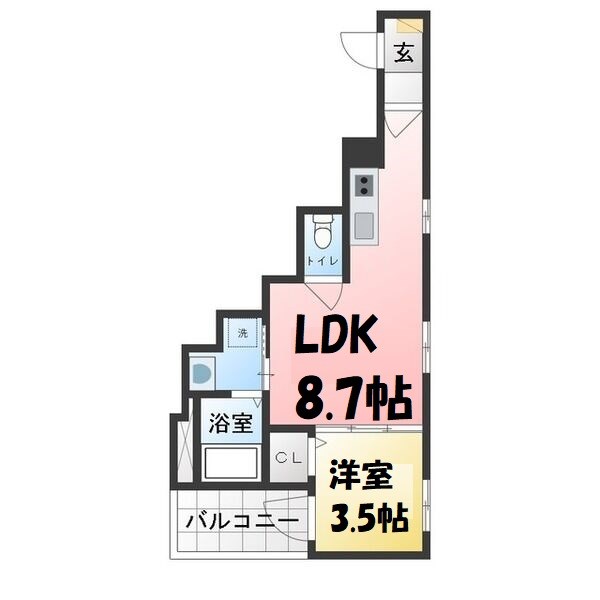 クラール川名 間取り図