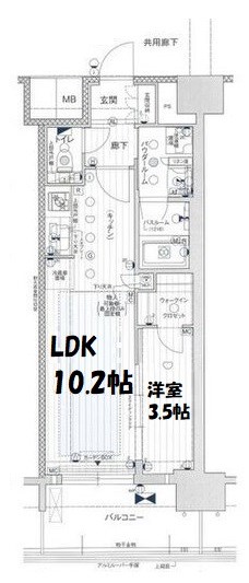 プレサンスジェネ上前津 間取り図