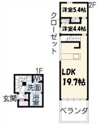 Ｓｕｎｌｉｇｈｔ　ｏｆ　Ｃａｌｍ 間取り図