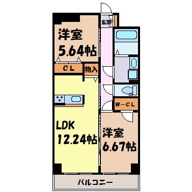 S-FORT鶴舞reale 間取り