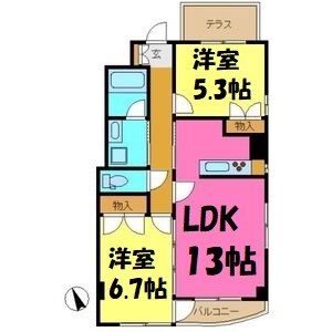 ローズガーデン楠元 間取り図