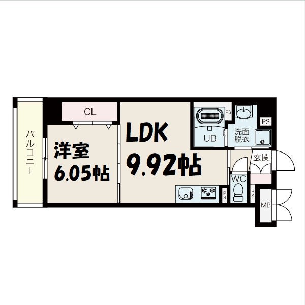 (仮称)瑞穂区川澄町新築RCマンション 間取り図