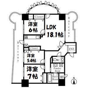 ハートヒルズ久屋大通 間取り