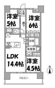 オープンレジデンシア名古屋太閤通 間取り図
