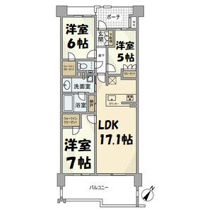 プラウド八事表山ヒルトップ 間取り図