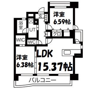 パラシオン西新 間取り図