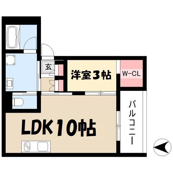 WELLNEST ROOM名駅南B棟 間取り図