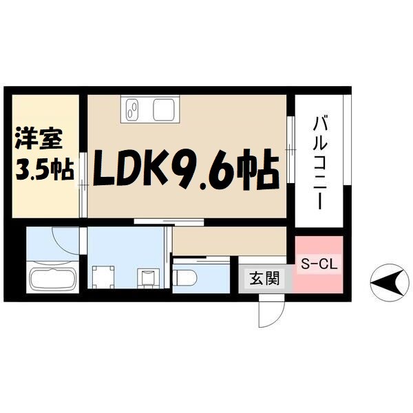 WELLNEST ROOM名駅南B棟 間取り図