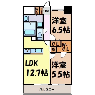 La　Douceur山王 間取り図