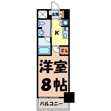 レジディア高岳 間取り図