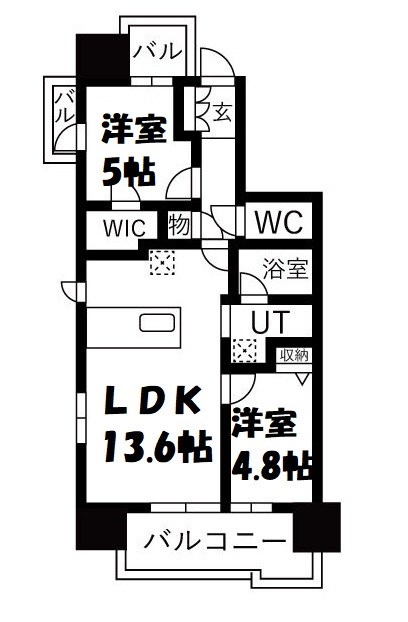 ダイアパレスセントラルザ・フォート 間取り図