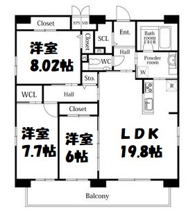 GRANDUKE千代田aigle 間取り図