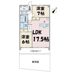 CREA KAMIYASHIRO 間取り図