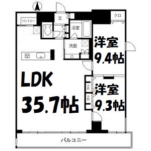レジディア東桜Ⅱ 間取り図