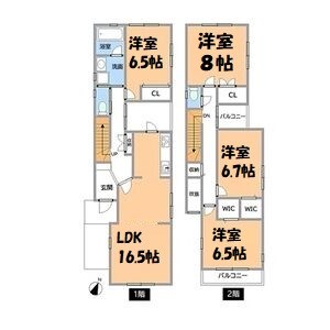 グランレジデンスヒヨシ　C棟 間取り図