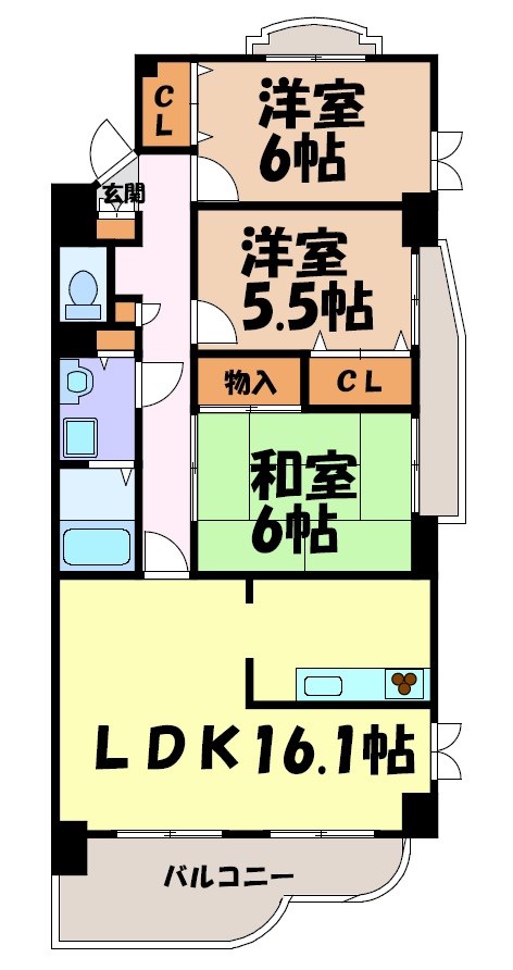 スクエア・モラビト 間取り図