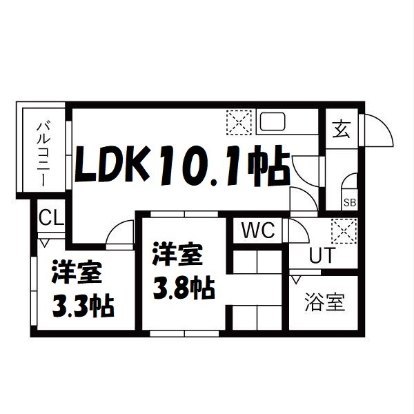 ilusion桜本町 間取り図