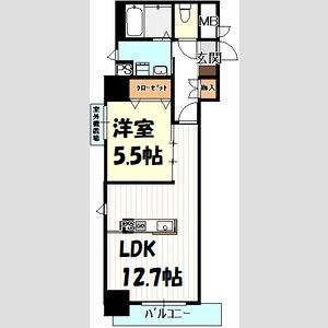 ヴェルドュアルテ 間取り図