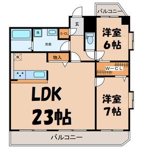 サンシティ畑江通 間取り図