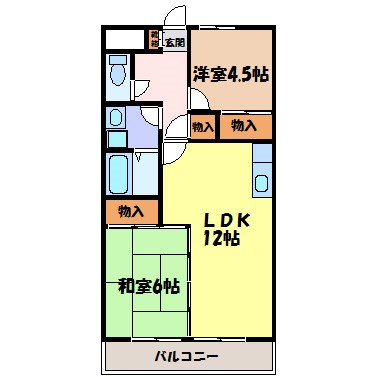 カーサ金山 間取り図