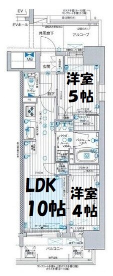 プレサンスレイズ桜山EAST 間取り図