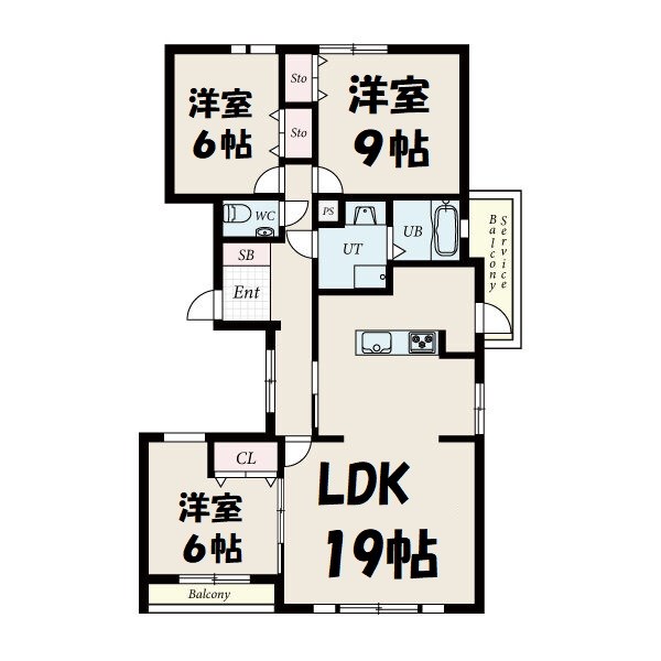 リポーズオン一社 間取り図
