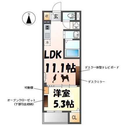 ウェストウィングⅤ 間取り図