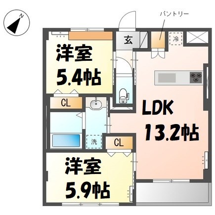 八事ヒルズ籠原 間取り図