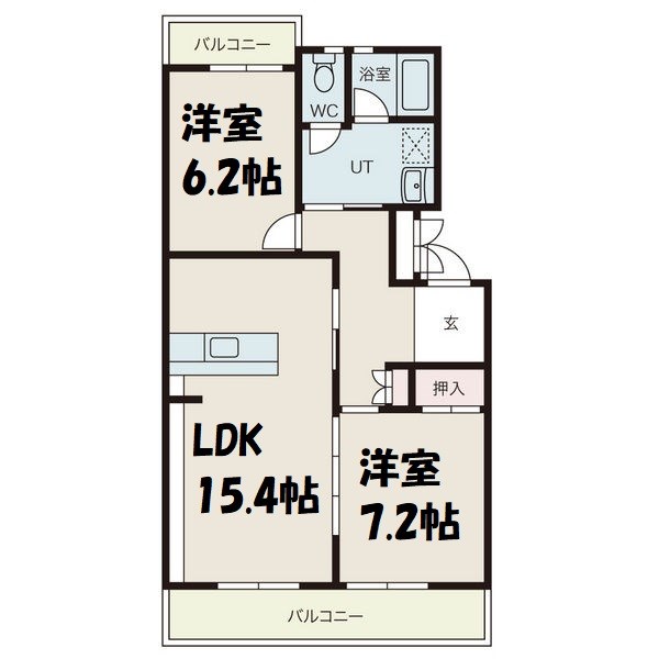 長戸住宅 間取り図
