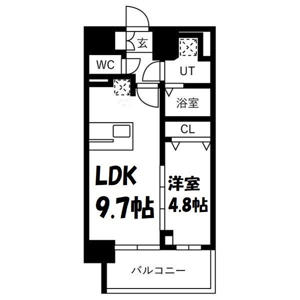 メイクスアート黒川 間取り図