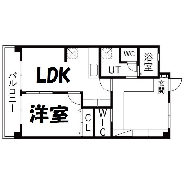 大曽根住宅4棟 間取り図