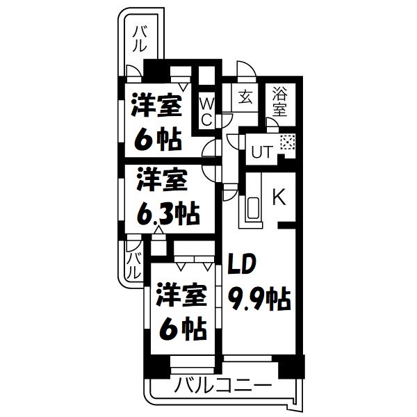 アピエス尾頭橋 間取り図
