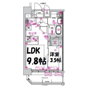 CREST TAPP浅間町 間取り図