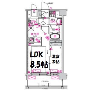CREST TAPP浅間町 間取り図