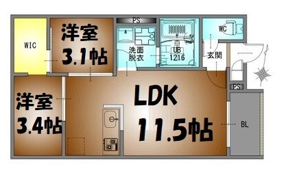 REGALESTサンメゾン新瑞橋 間取り