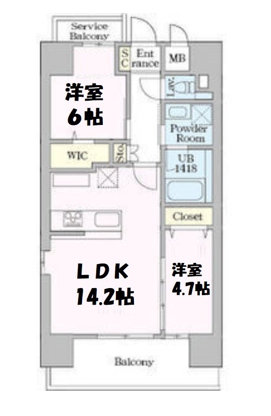 Sky Grace名古屋駅 間取り