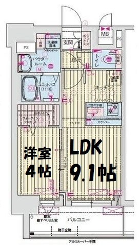 プレリス丸の内オーレル 間取り