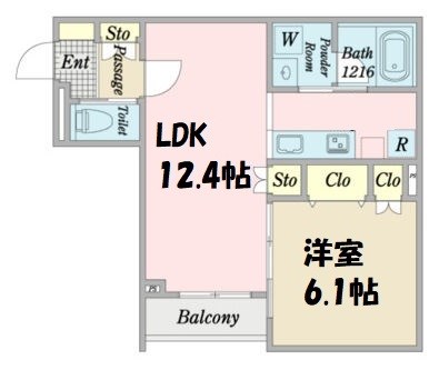Ecrin新瑞橋 間取り
