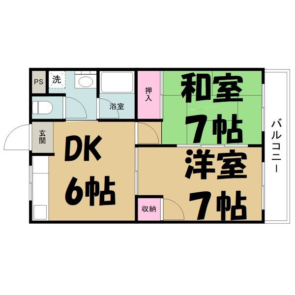 レジデンス茶屋ヶ坂 間取り